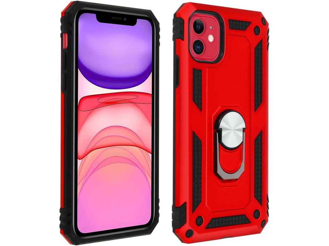 Capa iPhone 11 AVIZAR Anel Vermelho