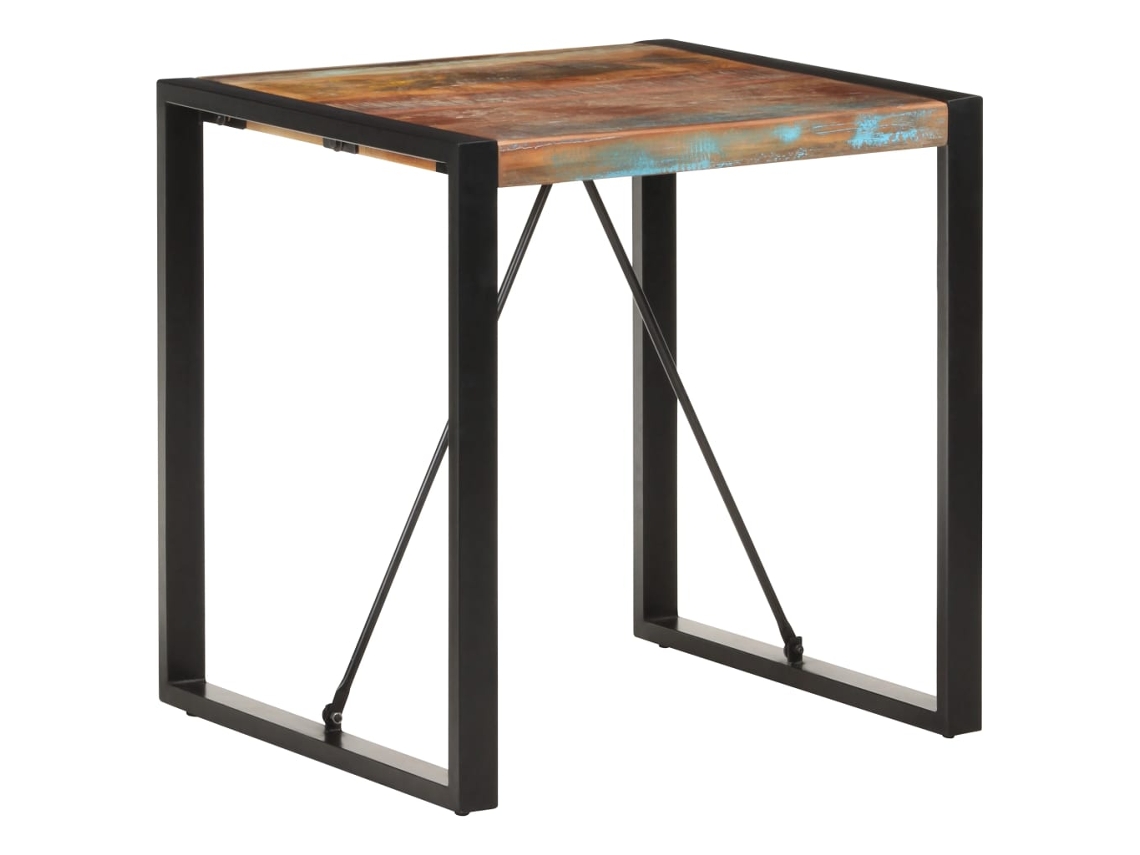 Vidaxl Mesa De Jantar 70x70x75 Cm Madeira Recuperada Maciça