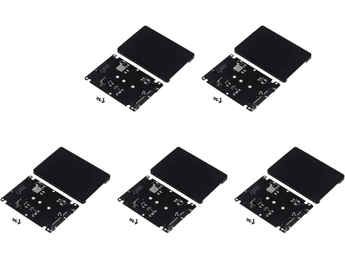 Placa Adaptadora 5x M.2 Ngff Para Ssd/msata De 2,5 Polegadas (chave B Para Pc M2 + M