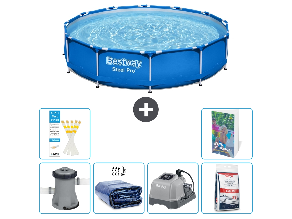 Piscina Bestway Steel Pro Redonda 305x76 Cm 5 peças S329 BESTWAY