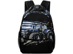 Mochila Infantil Com Estampa De Veículo Agrícola, Ideal Para Escola, Viagens E A Volta Às Aulas.