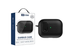 Capa para AirPods Pro 3 Xdcase com textura de couro sintético e trava de segurança em TPU. GIECY
