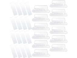 Almofadas de superfície sólida Amosfun para pendurar pastas, 100 unidades, PVC leve para organização de mesas e arquivos