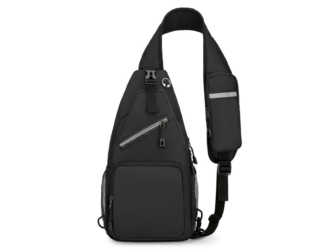 (preta) Bolsa De Peito Simples Masculina, Bolsa De Ombro, Bolsa Transversal
