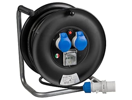 Enrolador de Cabo FANTON 26043 Fortek Azul Plástico 15M 2 Tomadas Exterior