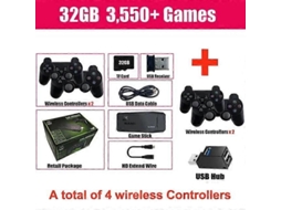 Console de Jogos Retrô M8 4k 60fps com Saída Hdmi e Baixa Latência, Controle para Tv Duas Alças, J Ogos Portátil Ps1, GOKOCO