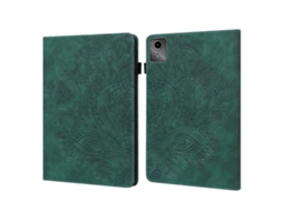 Capa De Couro Com Estampa De Pavão Em Relevo Para Tablet Lenovo Tab M11 / Xiaoxin Pad 11 2024