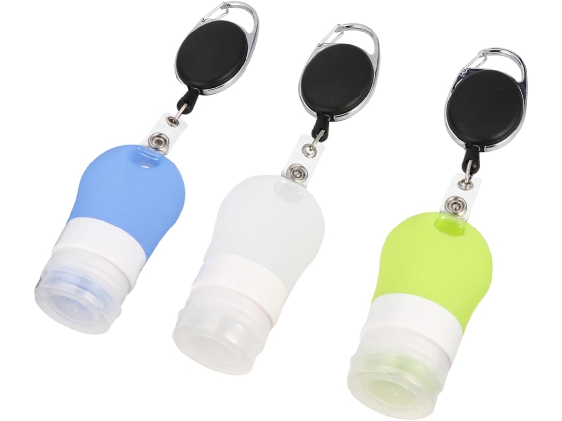 De 3 Frascos Dispensadores De Silicone Para Viagem, Ideais Para Shampoo E Loções.