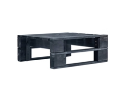 Pallet Ottoman, Pallet Ottomans Vidaxl Preto Madeira De Pinho Impregnada (n/a)