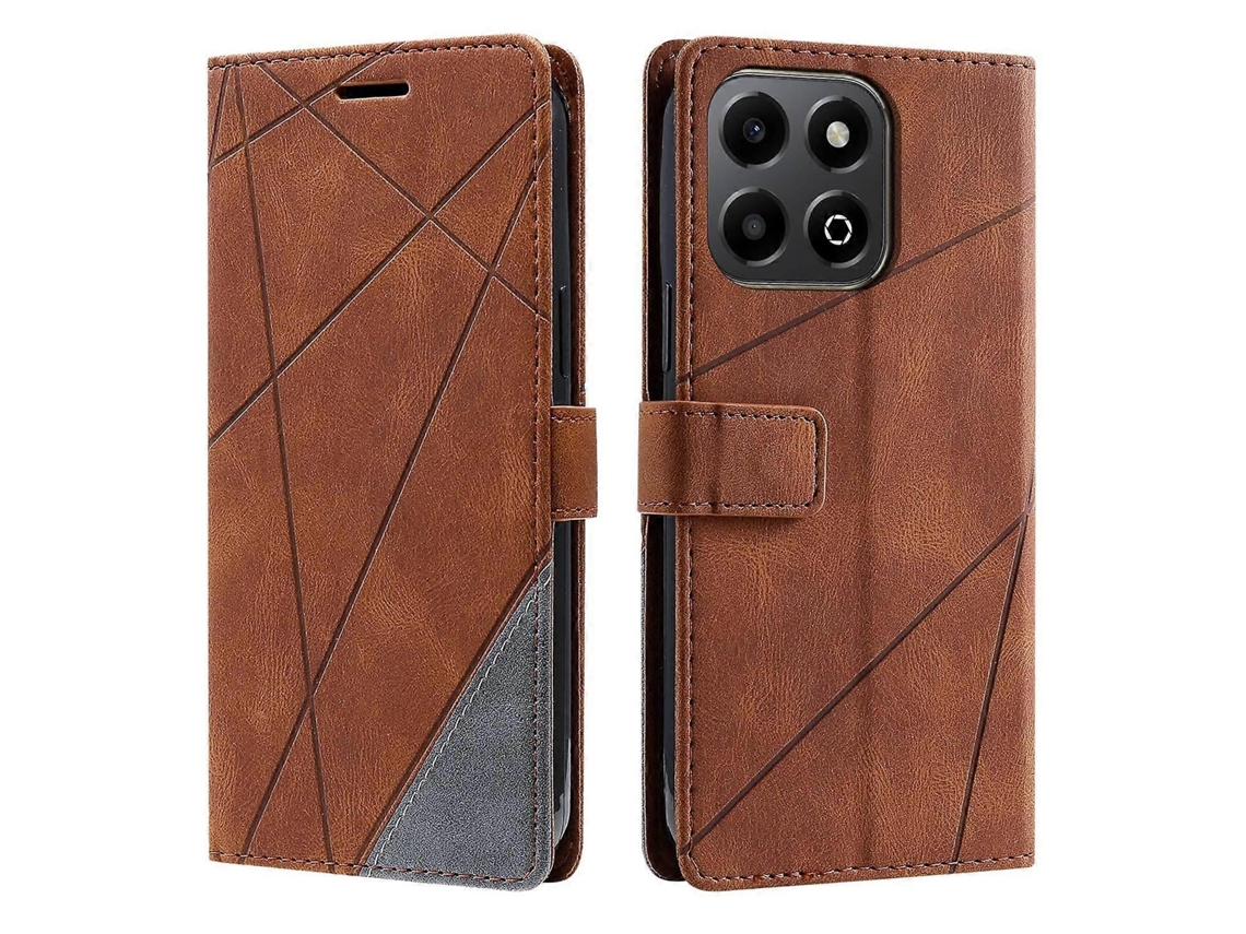 Capa De Celular De Couro Com Emenda Skin Feel