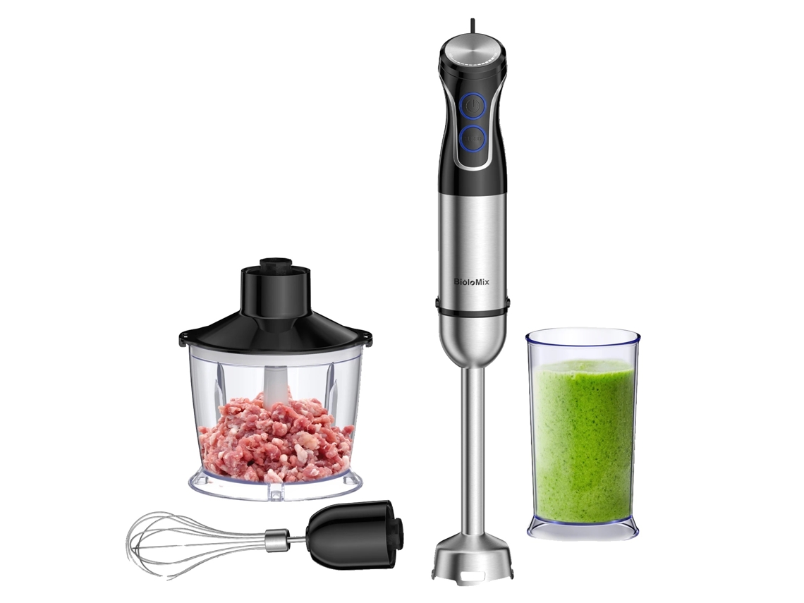 Liquidificador De Imersão, Potência De 1500w, Lâminas Em Aço Inoxidável Sus 304,hb 3315,plug Eu,5 Em 1 Oem