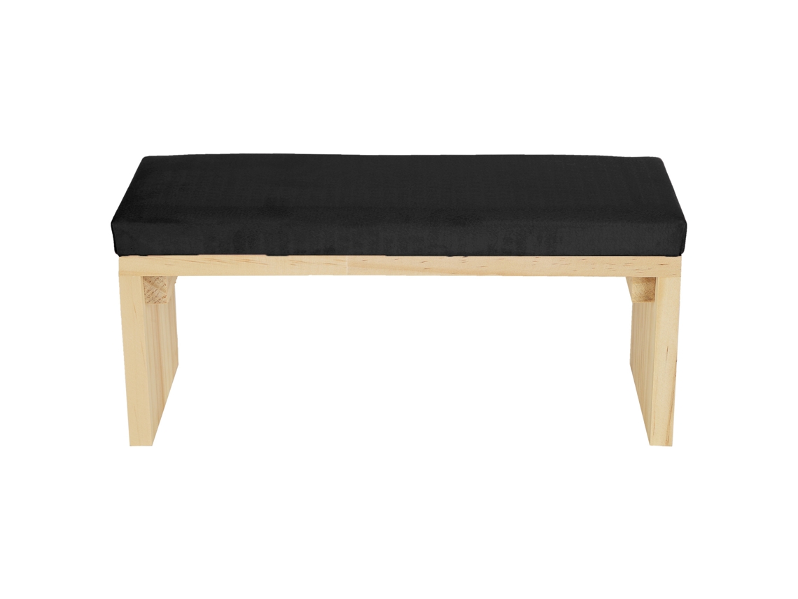 Cojín De Mano Para Manicura Soft Pu Cuero Base De Madera Reposo Brazo Para Salón De Uñas Negro