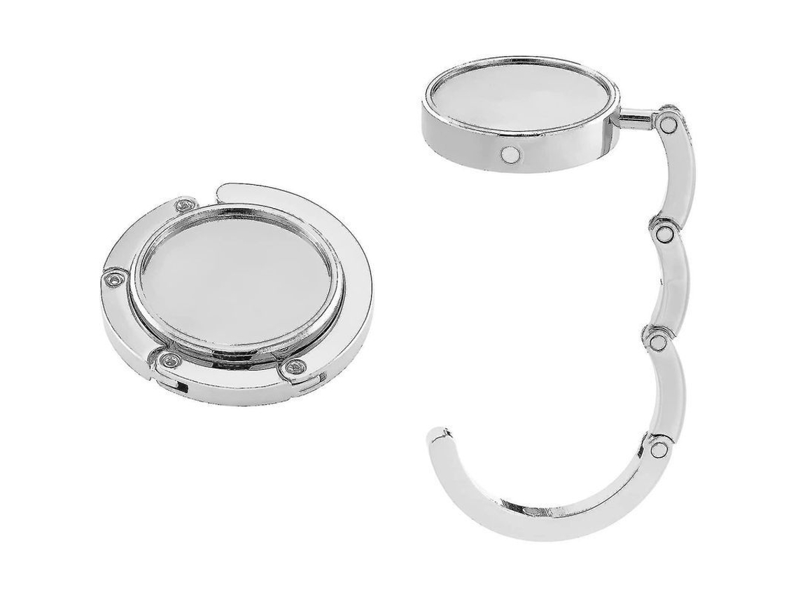Gancho de Bolsa de Metal Plegable Porta Bolsa para Mesa o Escritório com Apoio Anti deslizante