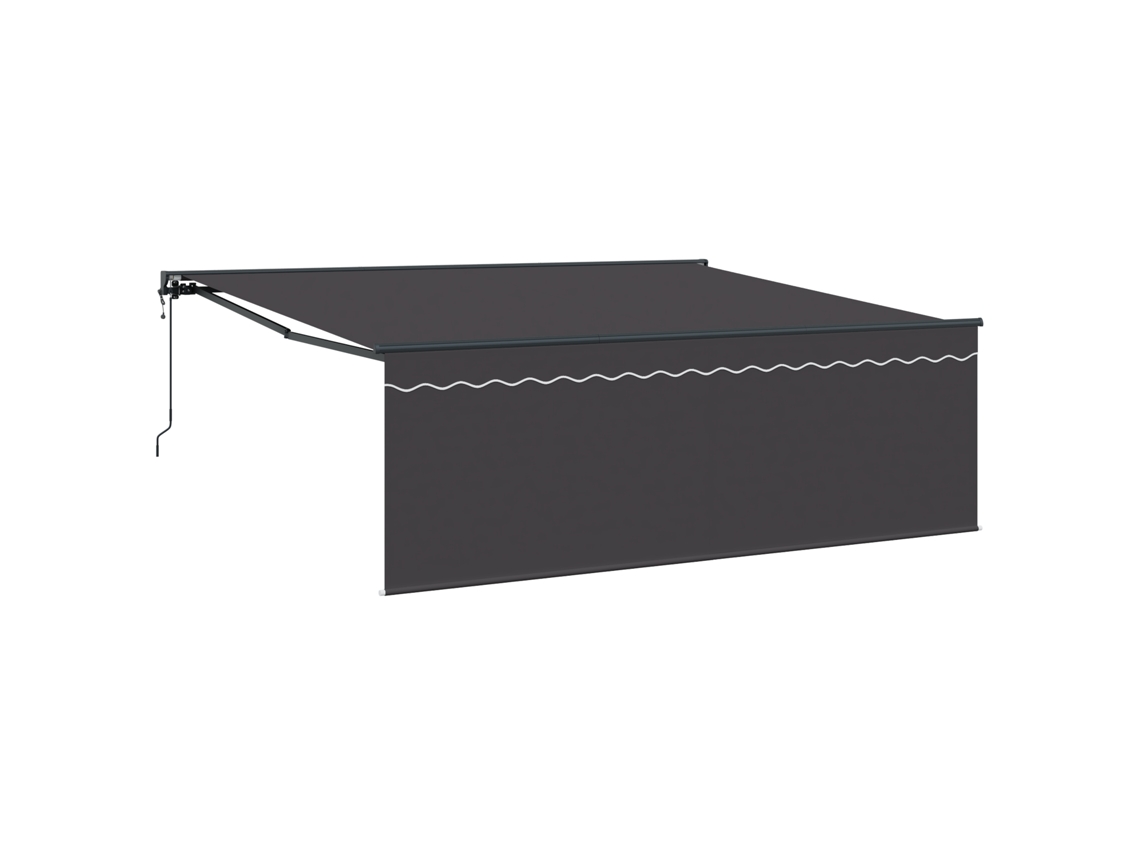 Toldo Motorizado Vidaxl Antracite Poliéster (400x300 Cm)