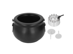 Caldeirão de Bruxa de Halloween Caldeirão de Halloween Mist Maker 12 Led Horror Style Silver Halloween Mist Maker Hurrise