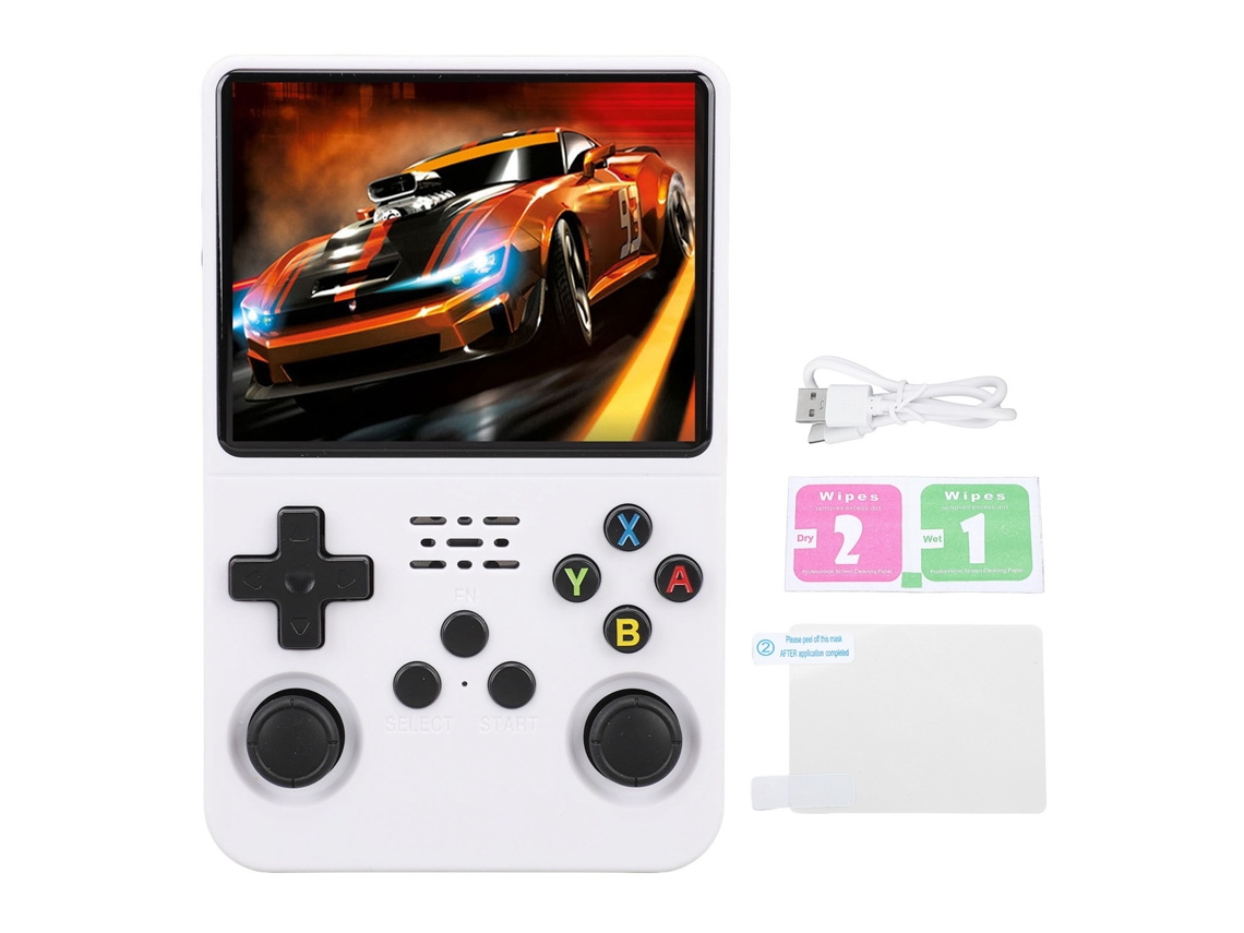 Yncm-console De Jogo Portátil 128gb Tela Ips De 3.5 Polegadas Branco Portátil