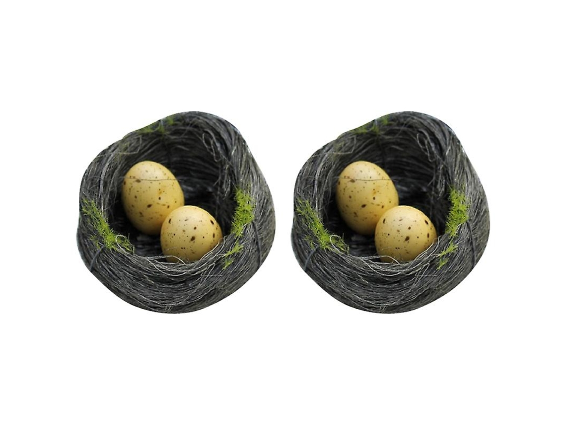 2 Peças De Decoração De Ninho De Pássaro Allinless