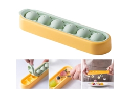 Molde De Gelo Esférico Com 6 Compartimentos Para Whiskey, Silicone Alimentar, Molde De Cubos De Gelo