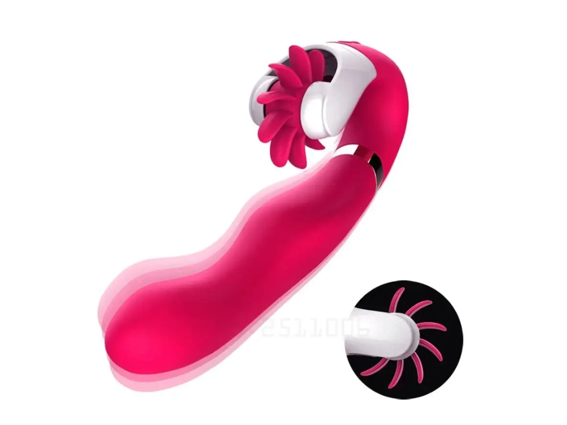 G/b123 12 Modes Pink Silicone Vibrator