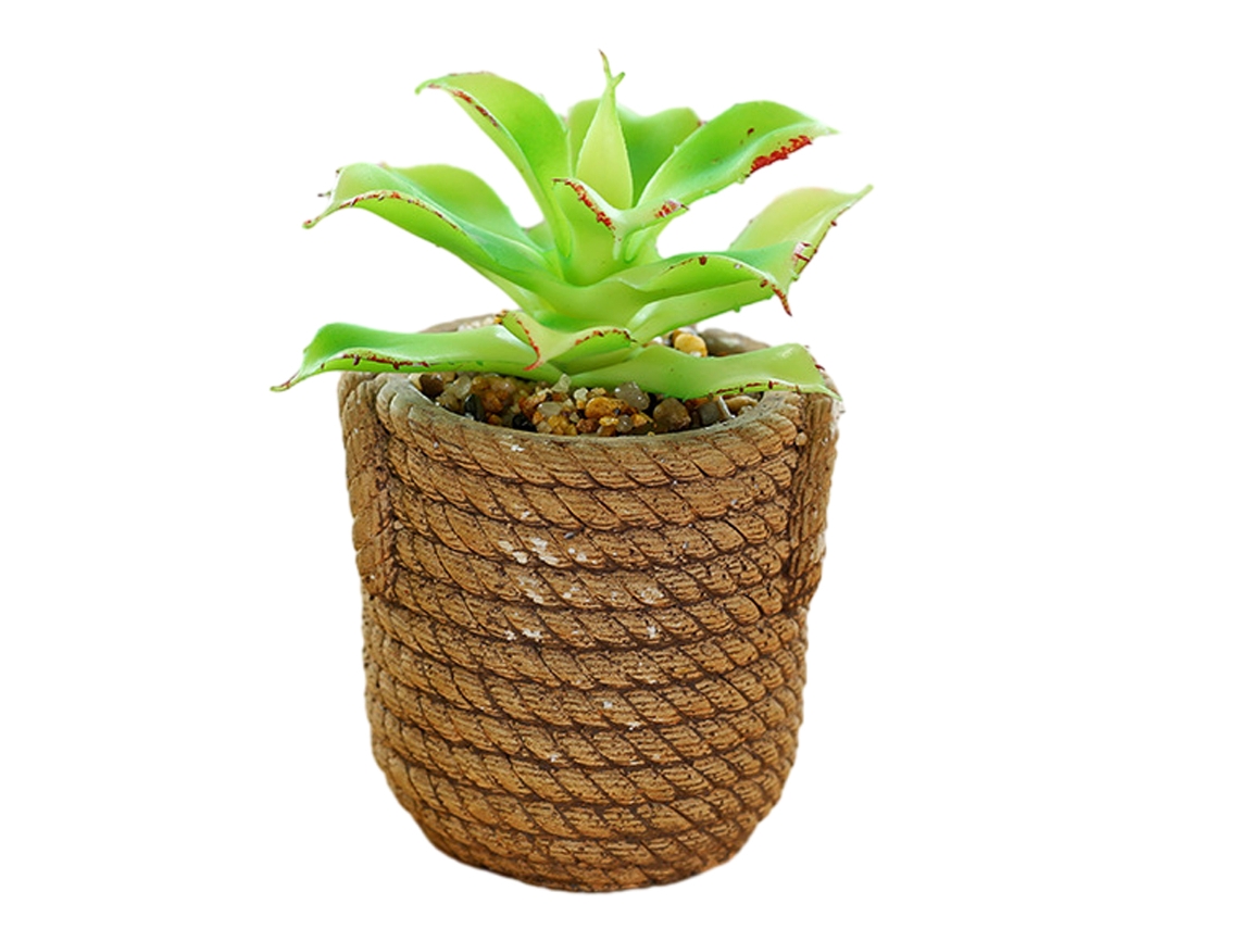 Flor Artificial Simulada Bonsai Suculento Grande Decoração Criativa Planta Artificial em Vaso NEVEANCE
