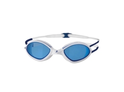 Óculos de Natação Tiger Unissex Adulto Branco/ Azul AQUAFORGE