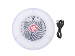 Ventilador Portátil Usb Da Laxiscreed Com Leds E Suporte Magnético