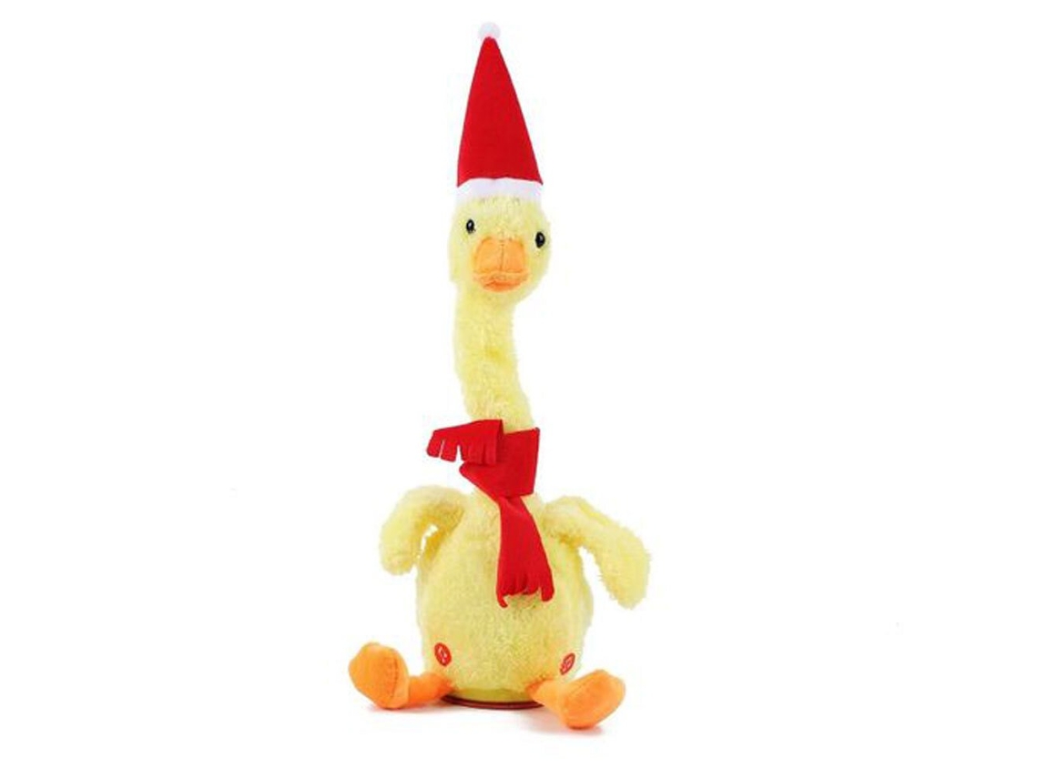 Brinquedo De Pelúcia Interativo Dançando Pato Amarelo Arzopa | Natal Patinho Amarelo | Repetir Ouvir |