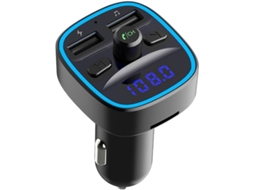 Reprodutor De Áudio Automotivo Sem Fio Multifuncional, Preto, Com Tecnologia E Carregamento.