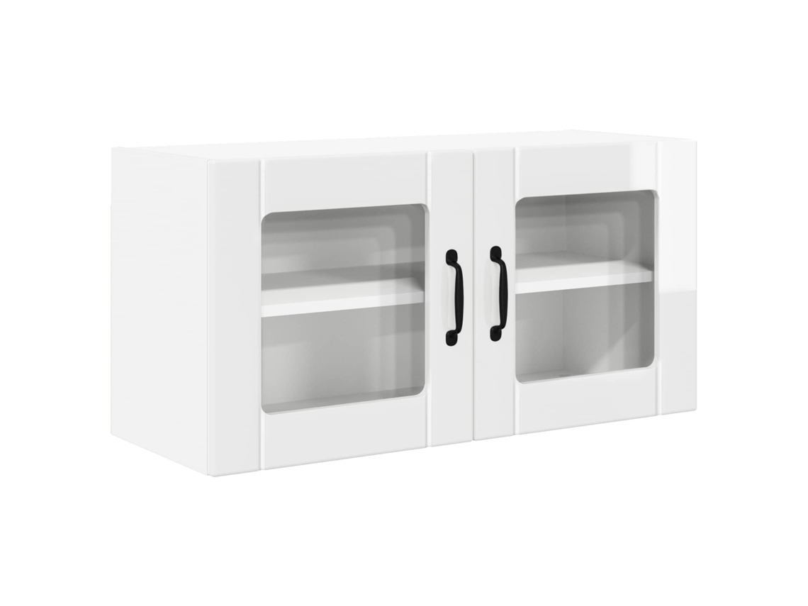 Armário de Cozinha com Porta Branco Brilhante 80x31x40 cm MAISON EXCLUSIVE