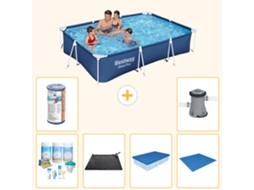 Bestway Piscina Bestway Steel Pro Retangular - 300x201x66 Cm - 7-peças S22245