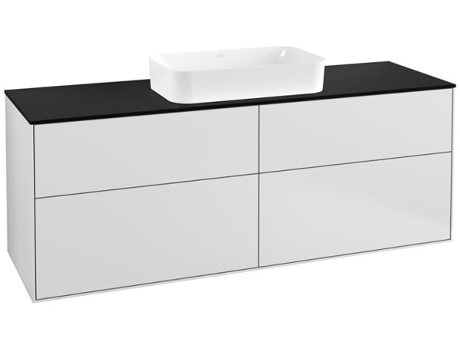 Villeroy Und Boch Finion Móvel de apoio F32200 1600X603X501Mm Abdeckplatte Black Matt