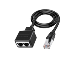 Divisor De Rede Gigabit Rj45 1 Para 2 Vias, Transmissão 100 M, Conexão Dois Dispositivos, Conector Acoplador Ethernet Modular Escr-aquaforge