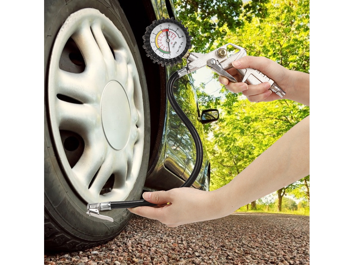 Laxiscreed Manómetro De Pressão De Pneus Para Automóveis E Indústrias, Portátil De Alta Precisão