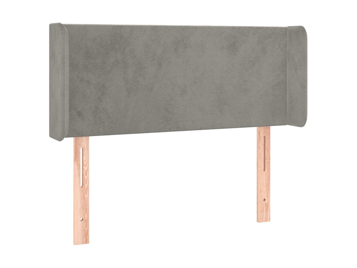 Headboard, Headboards Vidaxl Cinzeto Veludo (93 X 16 X 78/88 Cm)