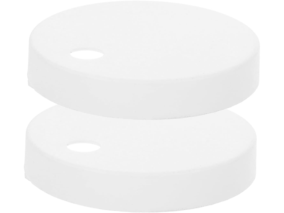Sewacc Tampas De Fuso Tampa Vaso Sanitário Em Plástico 60mm, Tampas Decorativas Brancas Fusos De