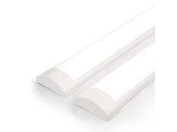 Conjunto 2 Tubos Neon 120cm 6500k Branco Frio, Iluminação Potente Sem Cintilação