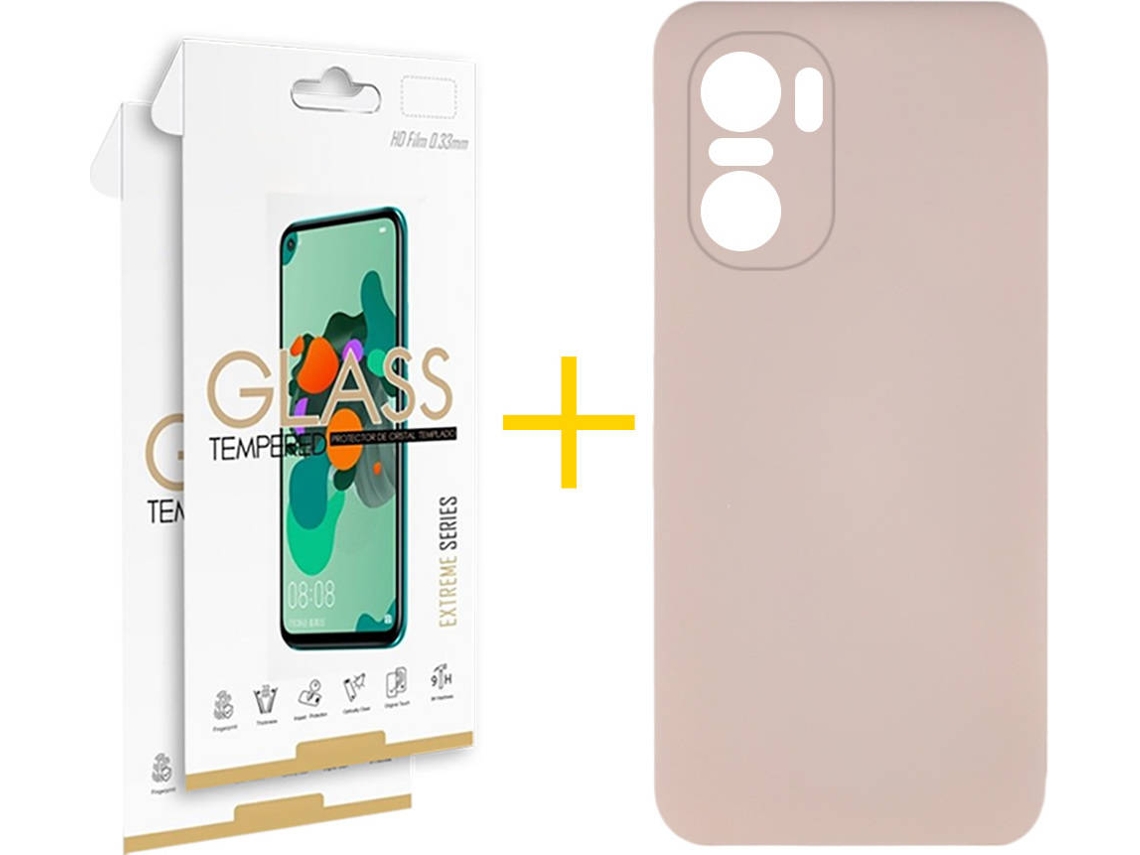 Capa + 2 Películas para Xiaomi MI 11I SKYHE Rosa-Creme