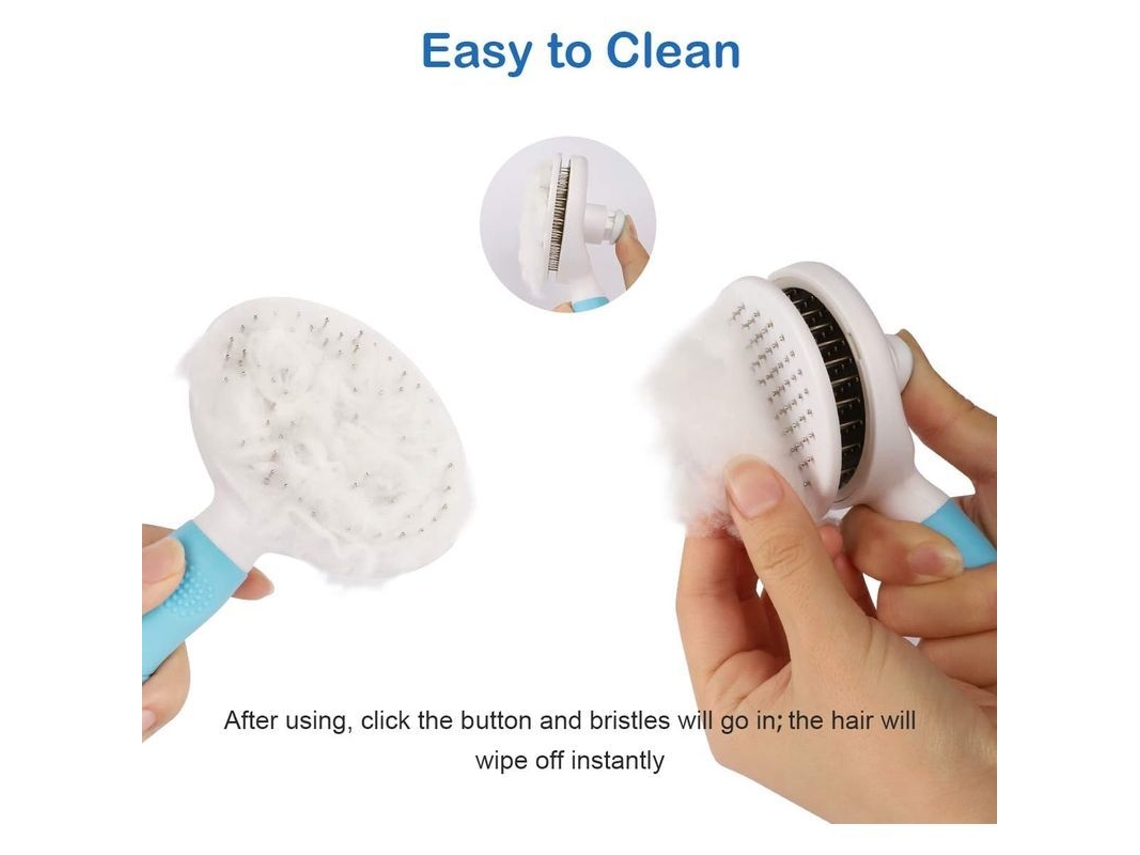 Cepillo Para Cães E Gatos, Cepillo Auto Limpeza, Elimina 95% Do Pelo Morto, Profissional, Seguro E Confortável
