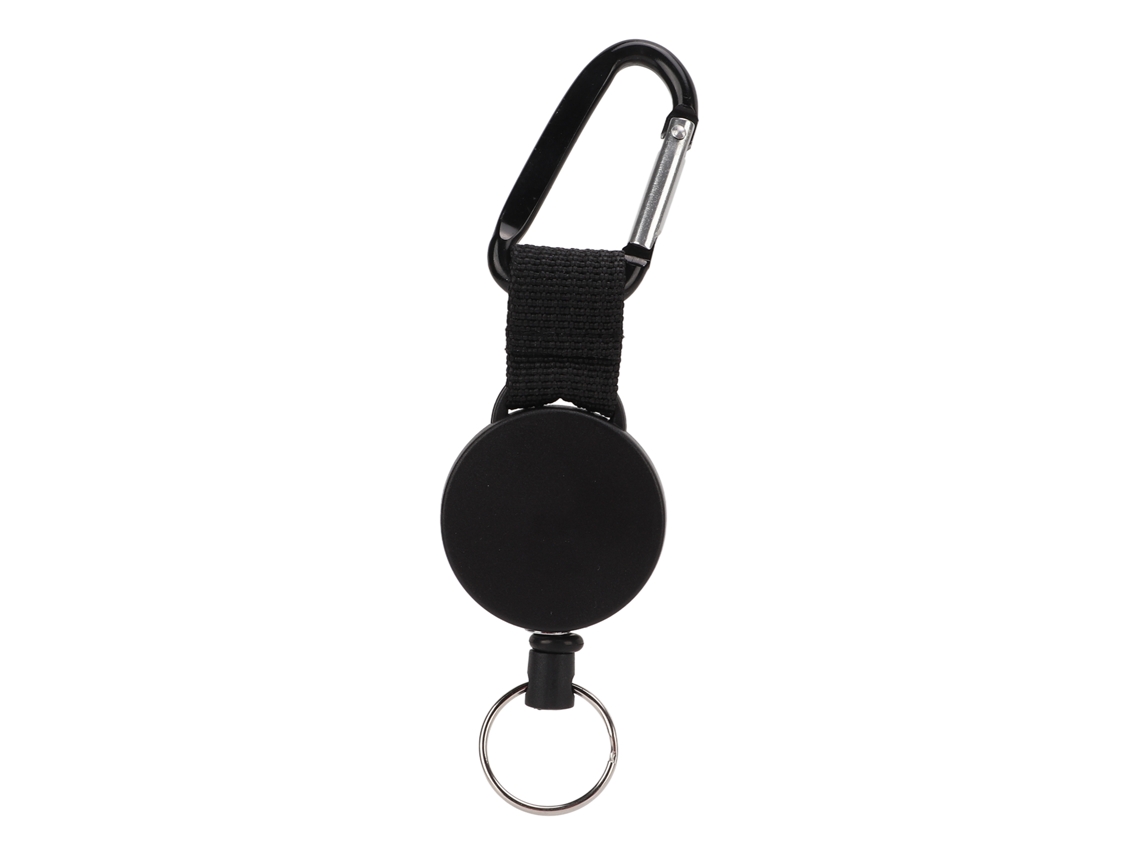 Chaveiro Retrátil com Carabina e Fio de Aço