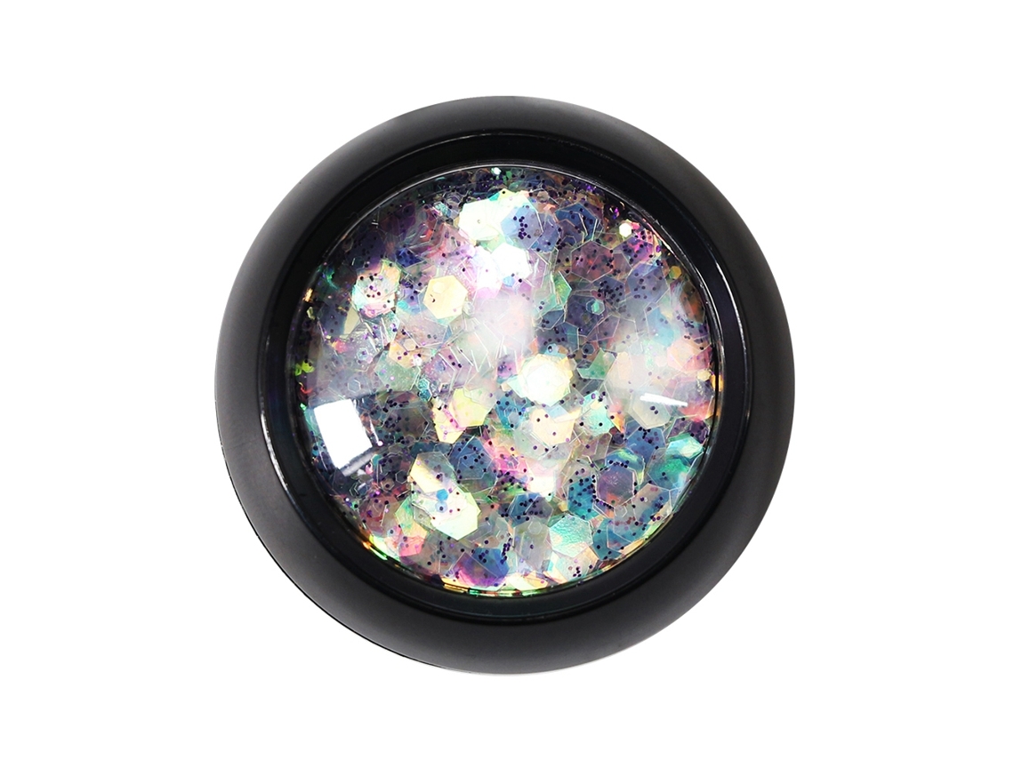 Decoración De Uñas Artístico Con Lentejuelas Irregulares De Estrella Hexagonal Purpura Con Brillo