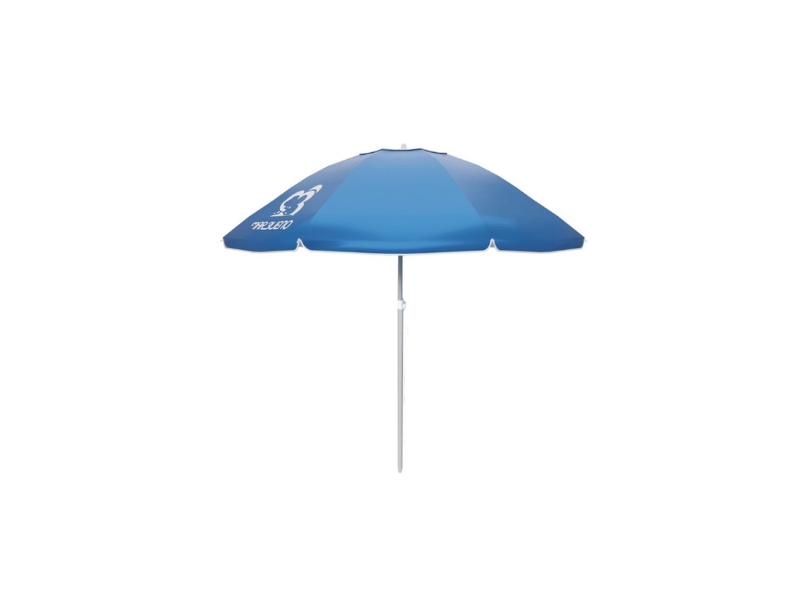 Sombrinha Marbueno Azul Claro 220 Cm Para Jardim E Praia Marbueno Summer