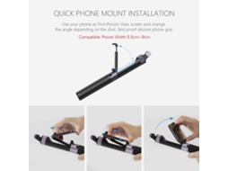Acessórios Para Câmera De Ação: Grip Extensível, Tripé Compatível Com Gopro, Dji Osmo Pocket E Hero 7
