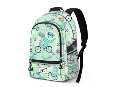 Mochila OH MY POP! Oh My Pop! Dinorrr Fight Fan 2.0 Verde