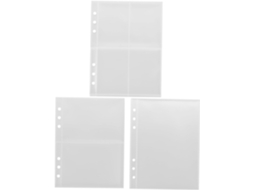 Capas Protetoras Para Cartões Postais A5, 6 Furos, 10 Páginas Semitransparentes, Pacote Com 3 Unidad Gokoco