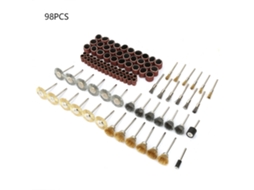 Kit De 98 Peças Escova De Aço Bronze Roda De Polimento Anel De Lixa Acessórios De Ferramentas Elétricas