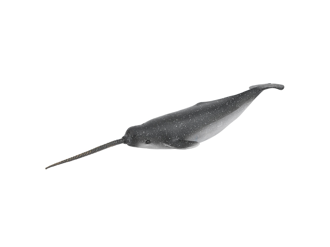 Ats figura de Narval de Plástico Sólido Modelo de Animal Marino Juguete Educativo para Crianças