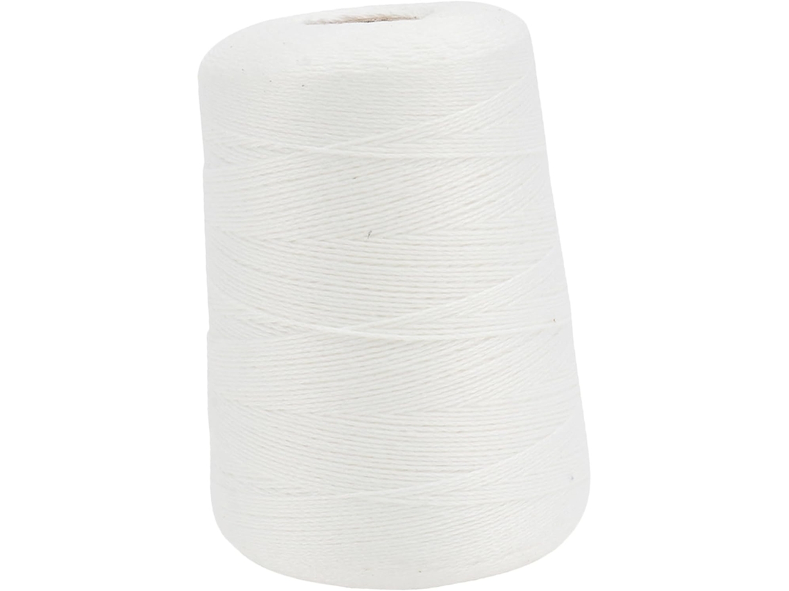 Cordão SFUSHOS de algodão branco, 1 mm, para embalar linguiças
