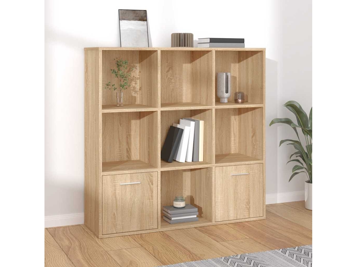 Vidaxl Estante 98x30x98 Cm Derivados De Madeira Carvalho Sonoma