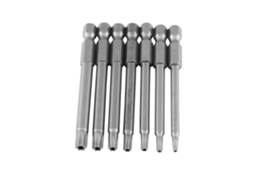 Yuru conjunto 7pcs Bits Chave Fenda Star Magnéticos Aço S2 1/4 Polegada 75mm Cabeça Segura