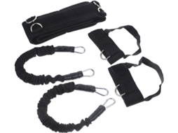 Conjunto De Faixas Elásticas Resistência Zerodeko Para Treinamento Salto No Basquete, 18kg 40lb, Fitas Látex